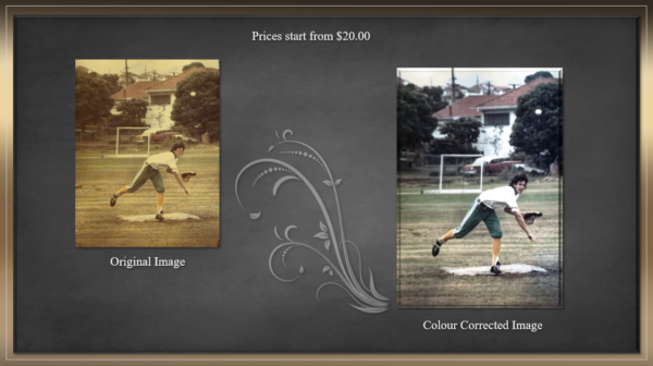 Colour correct sports photo