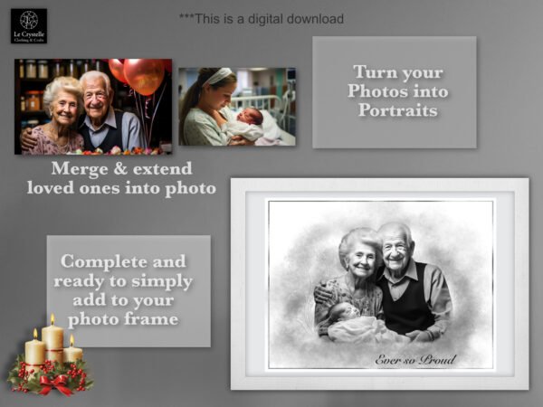 Digital Merge Photo Portrait - Image 3