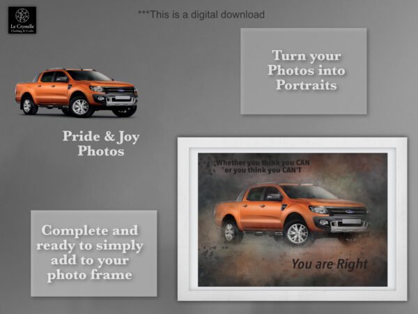 Digital Motor Car Portrait - Image 3
