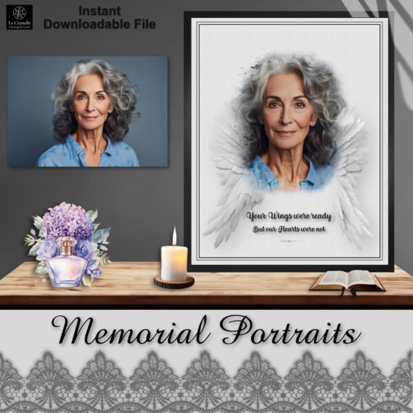 heaven wings portrait