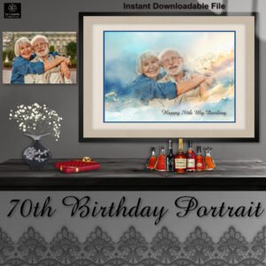 70th birthday portrait